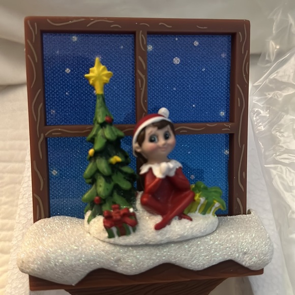 Elf on the Shelf nightlight in box Scout Elf night time sky in window Xmas nice - Picture 2 of 16